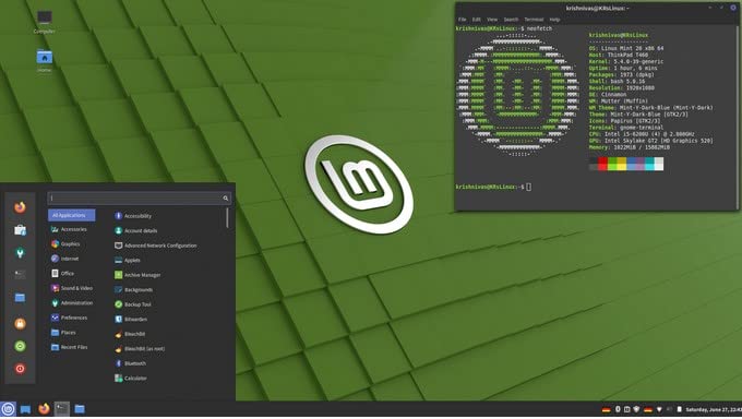 Linux Mint USB Ver. 20.3 Cinnamon, Install, Upgrade, or Repair your PC with an stable Linux OS