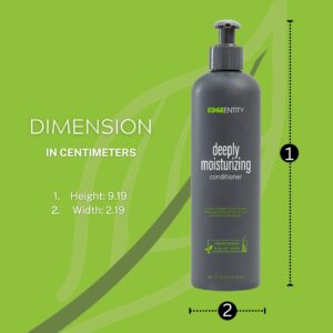 Edge Entity Peppermint & Aloe Vera Conditioner, Moisturizing & Conditioning Treatment, Hydrating Conditioner for Kinky, Curly, Coily, 4A-4C hair types, for Women- 8 oz