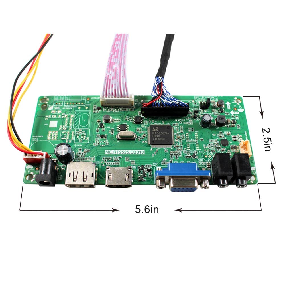 FanyiTek HDMI DP VGA Control Board for 19" 1440x900 30pin 4CCFL LVDs Screen LTM190M2-L01 HT190WGL-600 M190MWW3 R0 M190PW01 V0