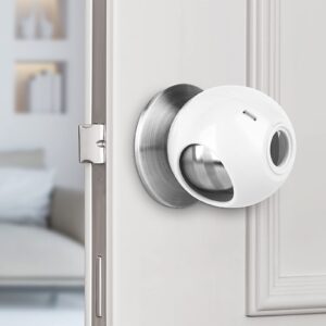 door knob child proof universal size 2.7" diameter baby door knob safety cover for kids easy grip baby proof door knob covers hard for toddlers to open child safety door knob covers (4 pack)