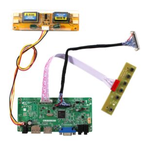 FanyiTek HDMI DP VGA Control Board for 19" 1440x900 30pin 4CCFL LVDs Screen LTM190M2-L01 HT190WGL-600 M190MWW3 R0 M190PW01 V0