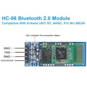 3PCS HC-06 HC 06 Bluetooth Module RF Wireless Bluetooth Transceiver Module 4 Pins for Arduino