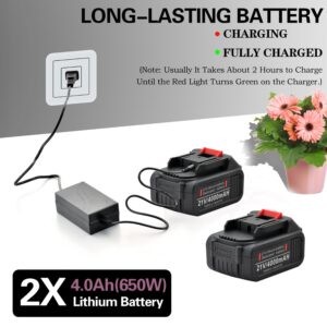 MAXMAN 21V Lithium Batteries Replace Battery Black and Red