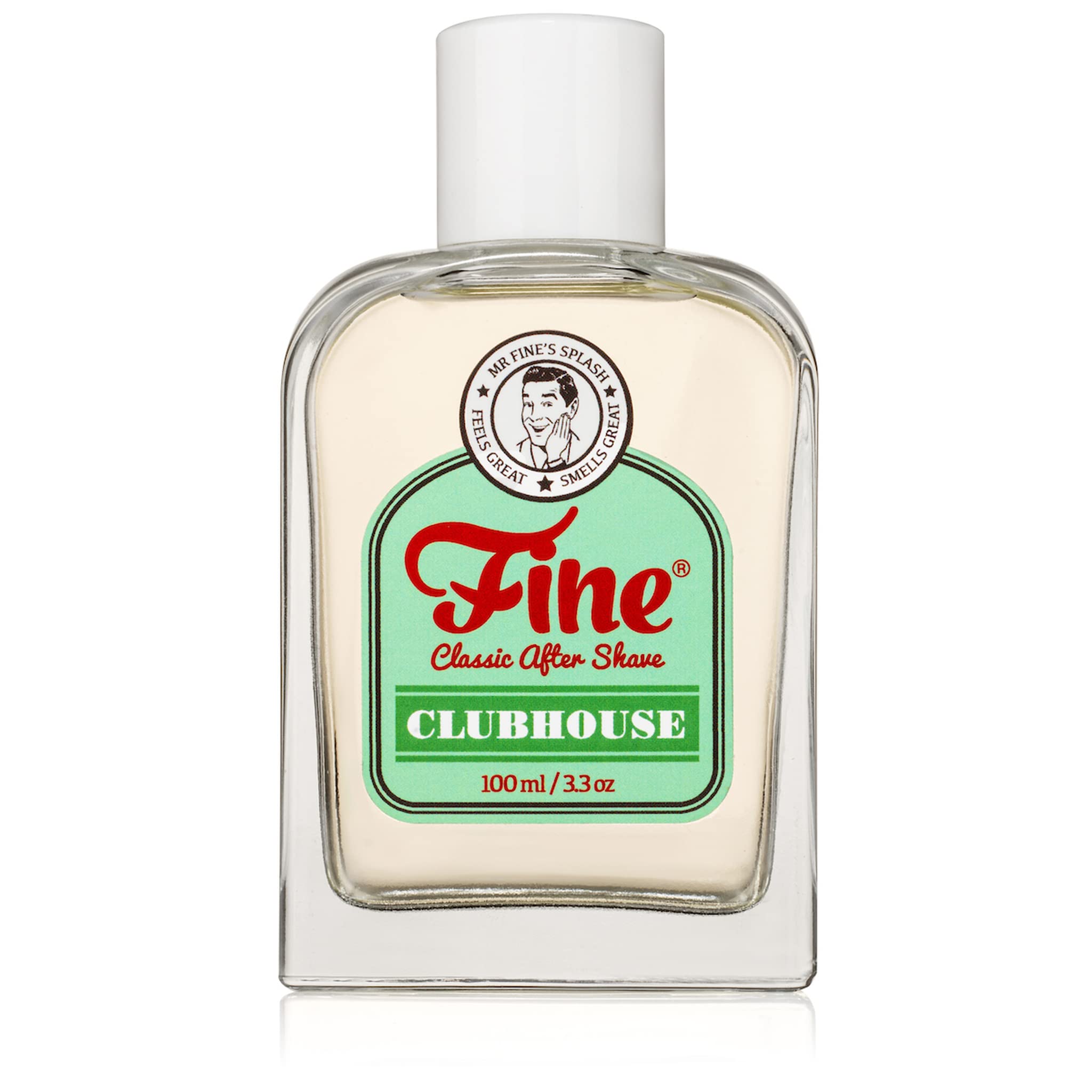 Fine Mr Clubhouse Classic Mens Aftershave -A Splash of Classic Barbershop Aftershave for Modern Men - The Wet Shaver’s Favorite