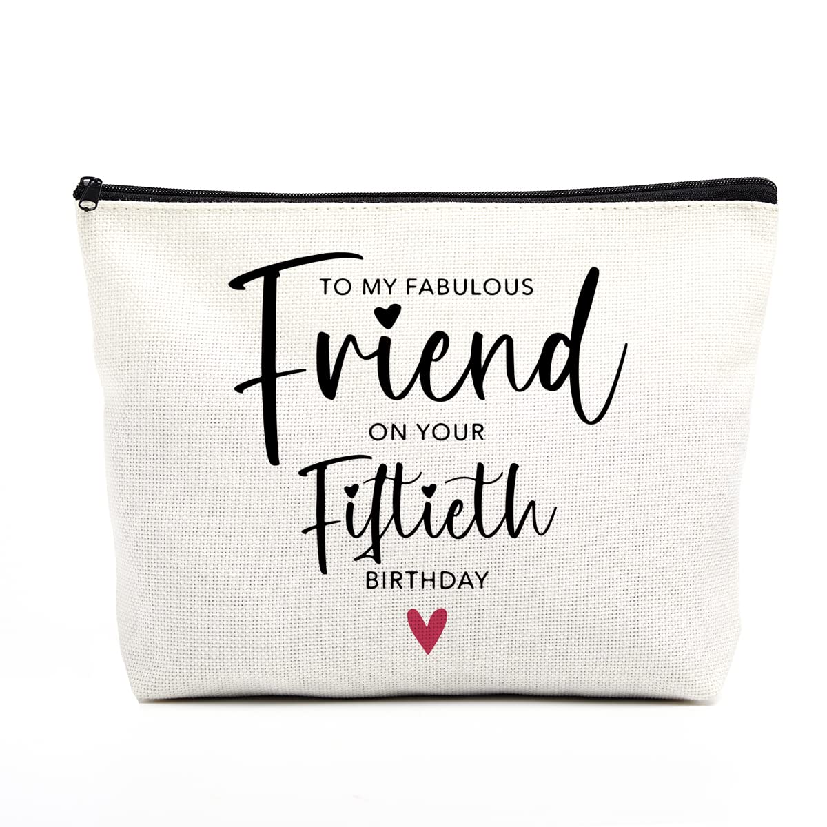 fkovcdy Women's 50th Birthday Gifts Cosmetic Bags Friend Gifts Funny Birthday Decorations 50th Birthday Gifts for Her Mom's Auntie Friend Bestie BFF for My Best Friend 50th Birthday