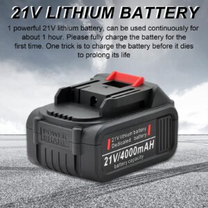 MAXMAN 21V Lithium Batteries Replace Battery Black and Red