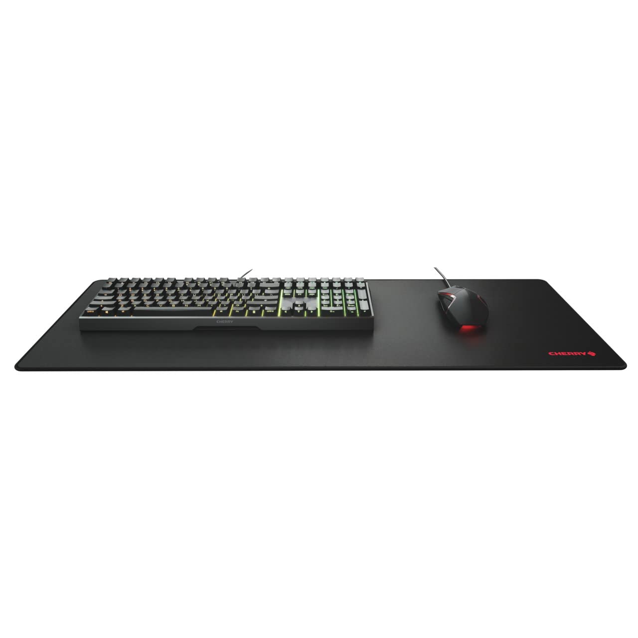 Cherry MX 3.0S Mechanical Keyboard MX Red Silent Switches for Gaming and Office Bundled with Premium XXL Desk Mat.