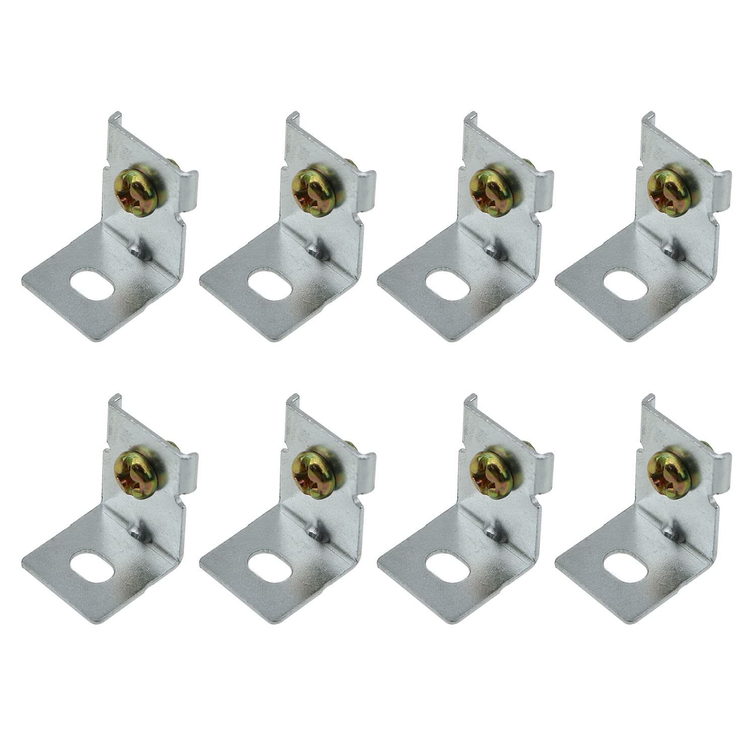 MEETOOT 8pcs MHS012 Power Supply Fixing Bracket Power Installation Accessories Switching Power Supply Mounting Brackets