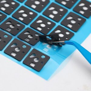 Ranked Premium Switch Sound DampeningPads Kit for DIY Custom Mechanical Keyboard | Poron Foam | 0.5mm Thick (Poron 120 Pcs + 1 Tweezers)