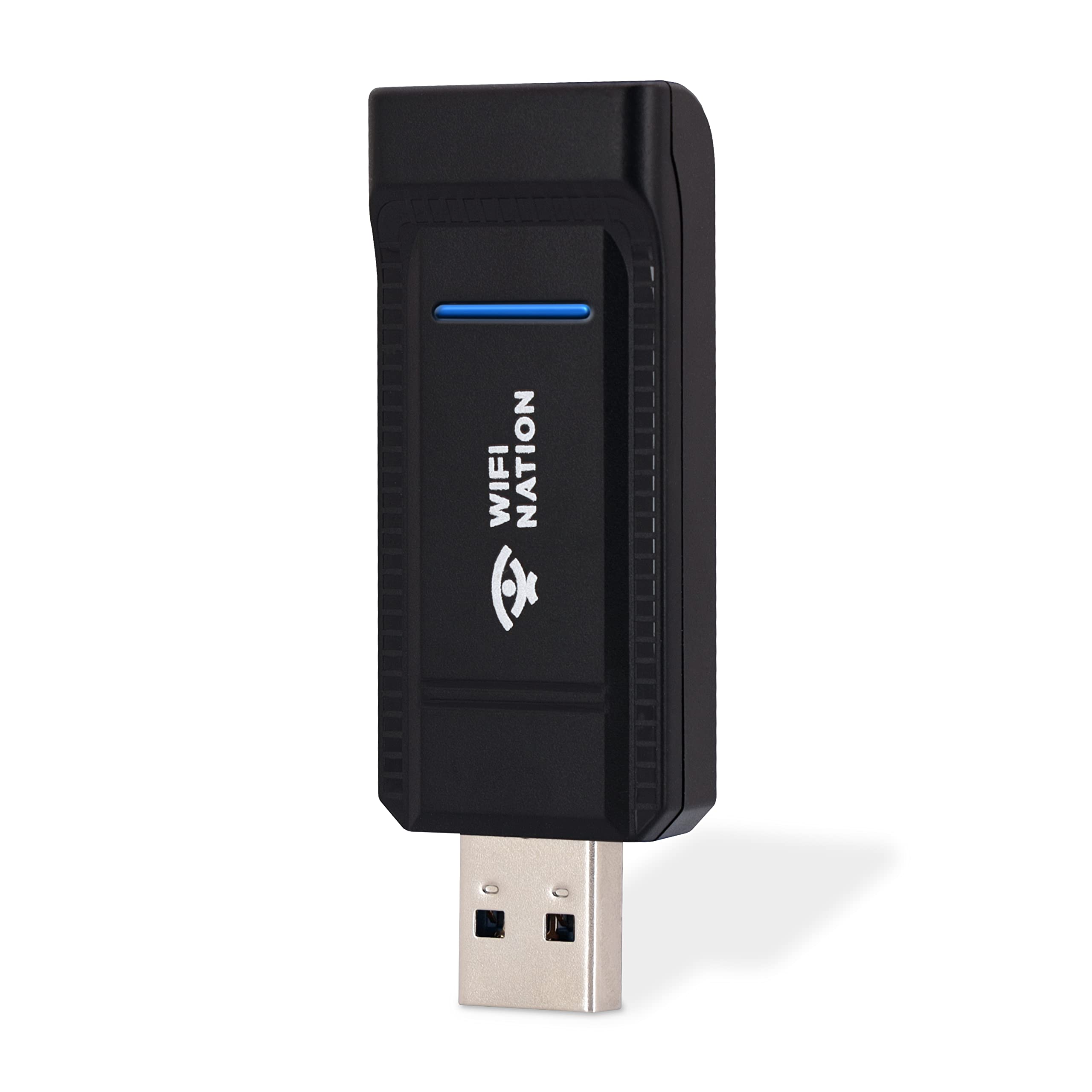 WiFi Nation WiFi 6 AX1800 2T2R, USB 3.0 Chipset: RTL8832AU, WiFi Dongle Adapter | 802.11ax Gigabit Wireless Network Card Adapter | 5GHz/2.4GHz | WPA3 Network Security | Windows 7/10/11