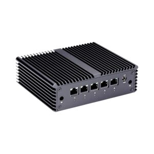 Qotom Fanless Mini PC Q750G5 with Intel Celeron J4125 2Ghz,8G RAM 256G mSATA WiFi 5 Intel I225-V 2.5G LAN Mini Computer Firewall Router