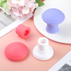 4 Pieces Double Chin Exerciser Face Exerciser Double Chin Breathing Device Face Neck Toning Exerciser Face Slimming Trainer Tool for Women Lift Skin Slim and Tone Face, Helps Reduce Stress