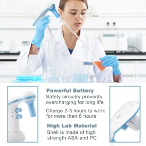 ONiLAB Electric Pipette Controller,Automatic Motorized Pipette Filler, Electric Pipettor, 0.1-100ml,Adjustable Speed