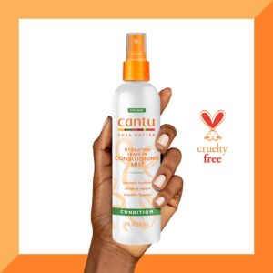 Cantu Leave-In Conditioning Mist with Pure Shea Butter, 8 fl oz (Pack of 2) (Packaging May Vary)