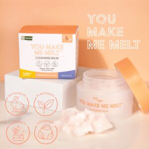 SoloVegan You Make Me Melt Cleansing Balm Make Up Remover 100ml Eye Makeup Remover Korean Skincare Cleanser Makeup Remover Balm I K-beauty I Vegan