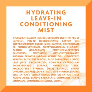 Cantu Leave-In Conditioning Mist with Pure Shea Butter, 8 fl oz (Pack of 2) (Packaging May Vary)