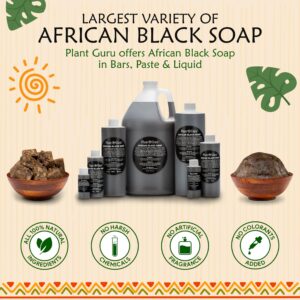 Raw African Black Soap 2 lbs. Bulk Bars 100% Pure Natural From Ghana. Acne Treatment, Aids Against Eczema & Psoriasis, Dry Skin, Scars and Dark Spots. Great For Pimples, Blackhead.