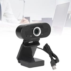 Jeanoko PC Camera, Automatic Noise Reduction ABS Universal Computer Webcam Full HD 1080P for Notebook for Webinar