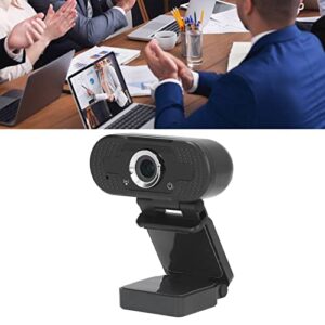 Jeanoko PC Camera, Automatic Noise Reduction ABS Universal Computer Webcam Full HD 1080P for Notebook for Webinar