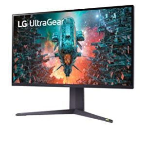 LG UltraGear UHD 32-Inch Gaming Monitor 32GQ950-B, Nano IPS 1ms (GtG) with ATW, VESA DisplayHDR 1000, NVIDIA G-SYNC, and AMD FreeSync, 144Hz, Black