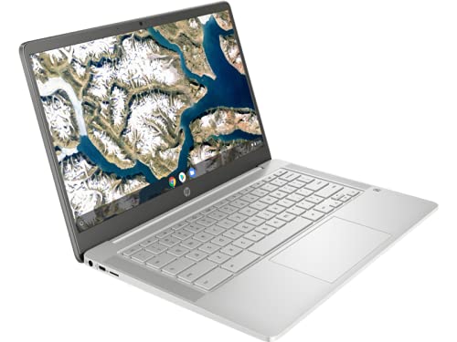 HP Chromebook 14a-na1043cl 14" Intel Celeron N4500 4 GB Memory; 64 GB eMMC Storage Chrome OS Mineral Silver