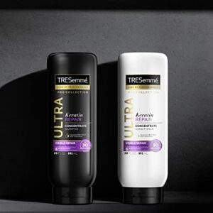 TRESemmé Ultra Keratin Repair Concentrate Shampoo And Conditioner For Damaged Hair Visible Repair in 30 Seconds, Fast-Lather And Fast-Detangle Technology, 2X More Washes Combo Pack, Black