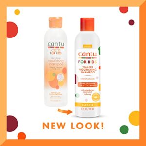 Cantu Care for Kids Tear-Free Nourishing Shampoo with Shea Butter, 8 fl oz (Pack of 3) (Packaging May Vary)