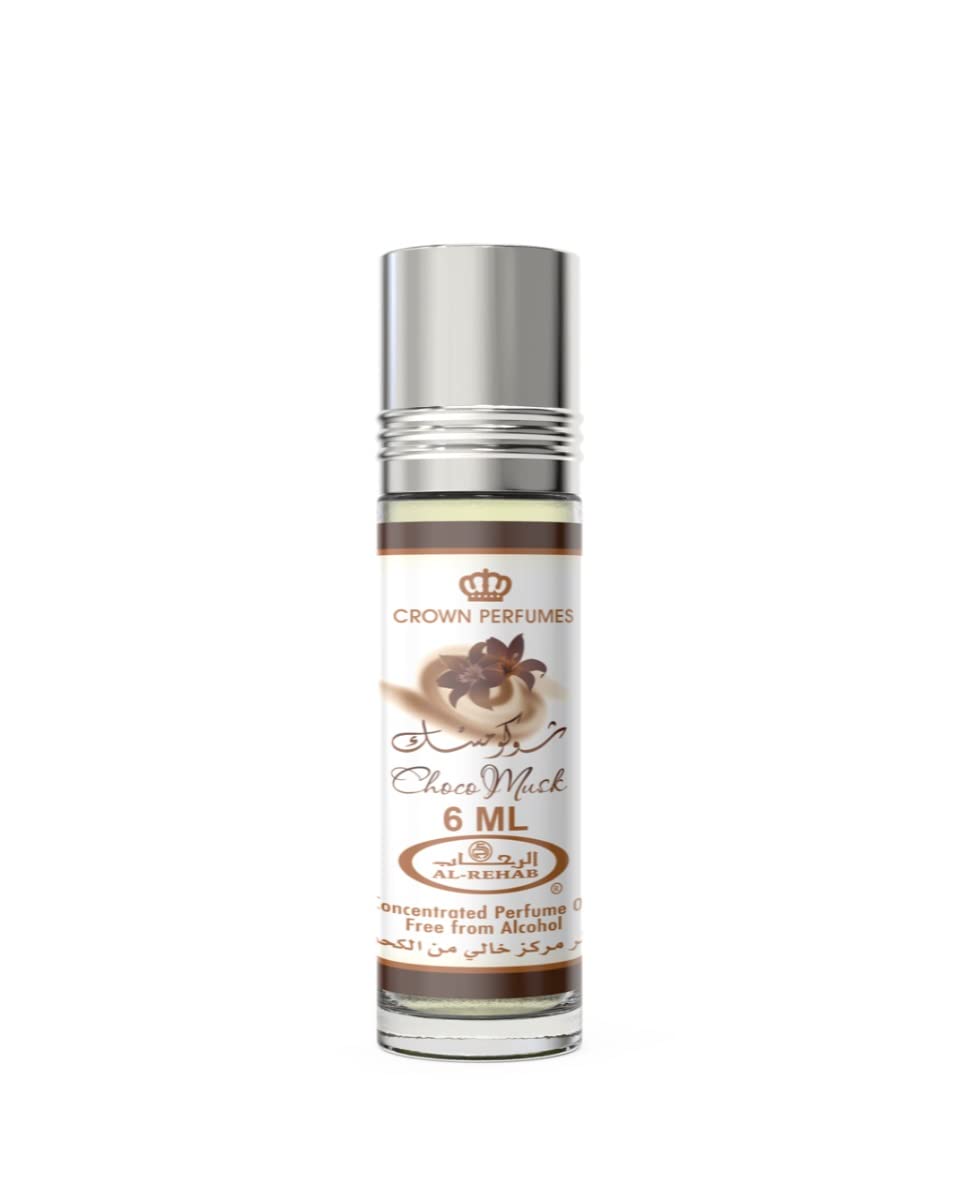 Choco Musk - Roll On - Essential Perfume Oil - Unisex - by Al-Rehab - 6ml(0.2 Fl Oz)