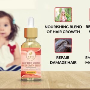 MAKOF Kid’s Hair Growth Set. Shampoo & Conditioner with black castor oil, Wheat Protein, Argan, Jojoba, Aloe Vera, , Mask Treatment and Leave-in, Sulfate Paraben Free, No harsh chemicals.