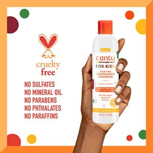 Cantu Care for Kids Tear-Free Nourishing Shampoo with Shea Butter, 8 fl oz (Pack of 3) (Packaging May Vary)