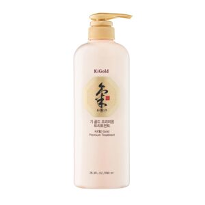 Daeng Gi Meo Ri- Ki Gold Premium Shampoo+Treatment Set, Effectively Moisture to Dry and Rough Hair, No Artificial Color, 780ml each