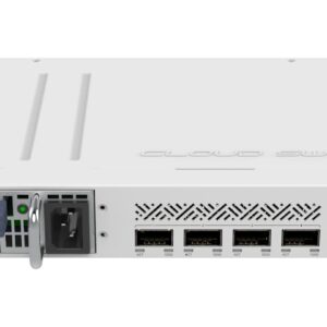 MikroTik CRS504-4XQ-IN Cloud Router Switch 650MHz 4xQSFP28 Compatible with 40G, 25G, 10G, and 1G Fiber Connections