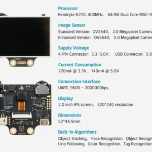 HUSKYLENS Smart AI Machine Vision Sensor - Object Tracking Camera for Arduino, Raspberry Pi & LattePanda