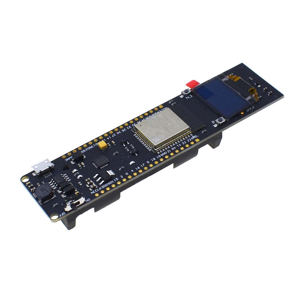 ESP32 Module with 0.96 inch OLED Display 18650 Holde Board