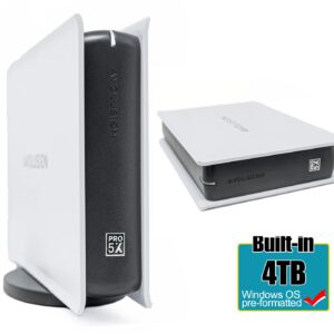 Avolusion PRO-5X Series 4TB USB 3.0 External Hard Drive for WindowsOS Desktop PC/Laptop (White) (Renewed)