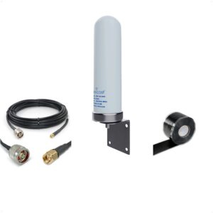 proxicast 10 dbi 4g/5g/wifi omni antenna + 25 ft pro-grade coax cable + free tape bundle (ant-126-002-bdl-25)