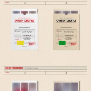 DRIPPIN Villain : Zero 2nd Single Album A Version CD+PhotoBook+1p PhotoCard+1ea Sticker+1ea Bookmark+Tracking Sealed