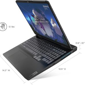 Lenovo 2024 IdeaPad Gaming 15.6” FHD 120Hz IPS Laptop 8-Core AMD Ryzen 7 7735HS NVIDIA GeForce RTX 4050 32GB DDR5 2TB SSD USB-C w/DP WiFi AX BT Webcam HDMI2.0 Backlit KB Windows 11 Home w/RE USB