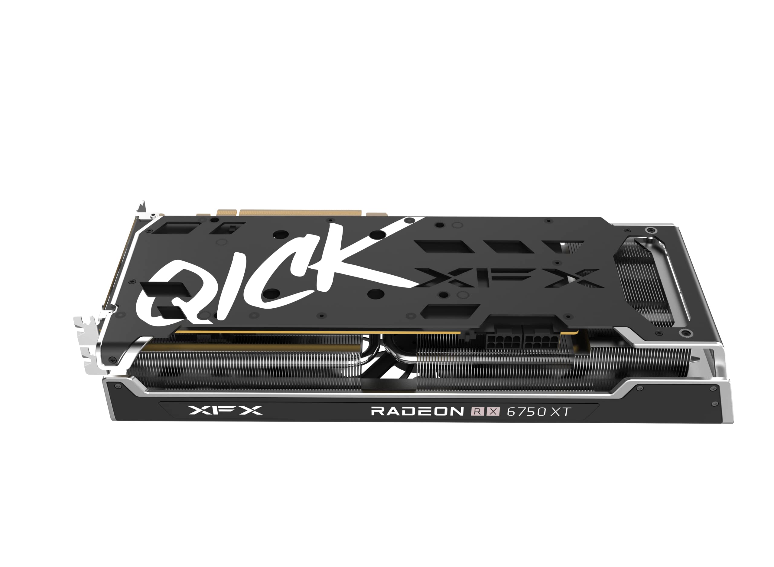 XFX Speedster QICK319 Radeon RX 6750XT CORE Gaming Graphics Card with 12GB GDDR6 HDMI 3xDP, AMD RDNA 2 RX-675XYJFDP