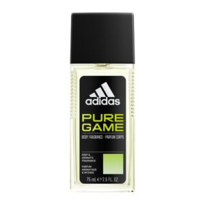 adidas pure game body fragrance for men, 2.5 fl oz