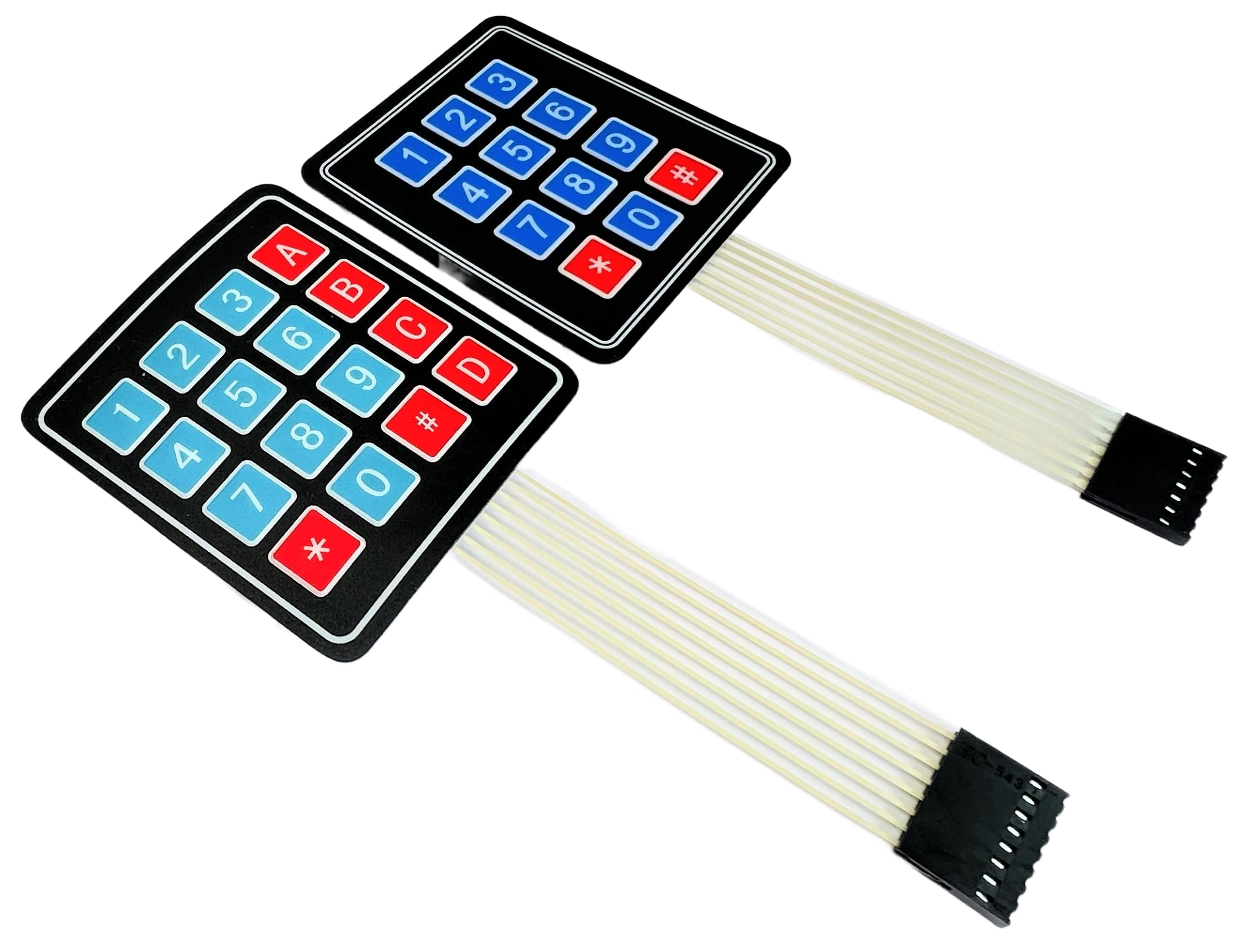 DIYables 3x4 4x4 Membrane Matrix Keypad for Arduino, ESP32, ESP8266, for Raspberry Pi