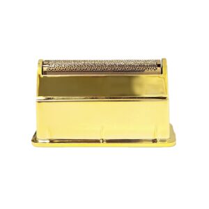 gamma+ replacement gold titanium slick foil head for the uno men's shaver, designed for longer facial hairs, snaps on