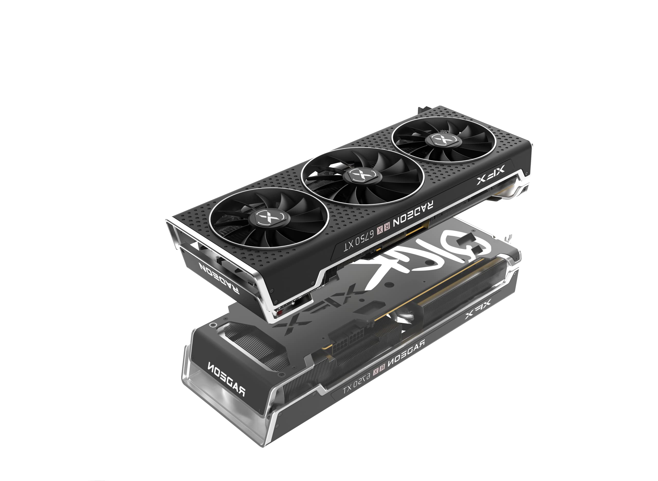 XFX Speedster QICK319 Radeon RX 6750XT CORE Gaming Graphics Card with 12GB GDDR6 HDMI 3xDP, AMD RDNA 2 RX-675XYJFDP