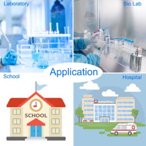 1.5ml Microcentrifuge Tubes with Snap Cap, Polypropylene Graduated, 500 Pcs Sterilized Clear Plastic Small Vials with Caps for Sample Storage Without Leakage