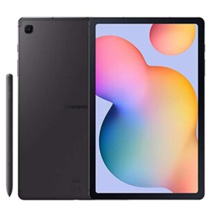 Samsung Galaxy Tab S6 Lite w/S Pen (64GB, 4GB) 10.4’’, Face Unlock, Octa-Core Exynos 9610, 7040mAh Battery Wi-Fi Tablet SM-P610 - US Model (Book Cover + 64GB SD Bundle, Oxford Gray) (Renewed)