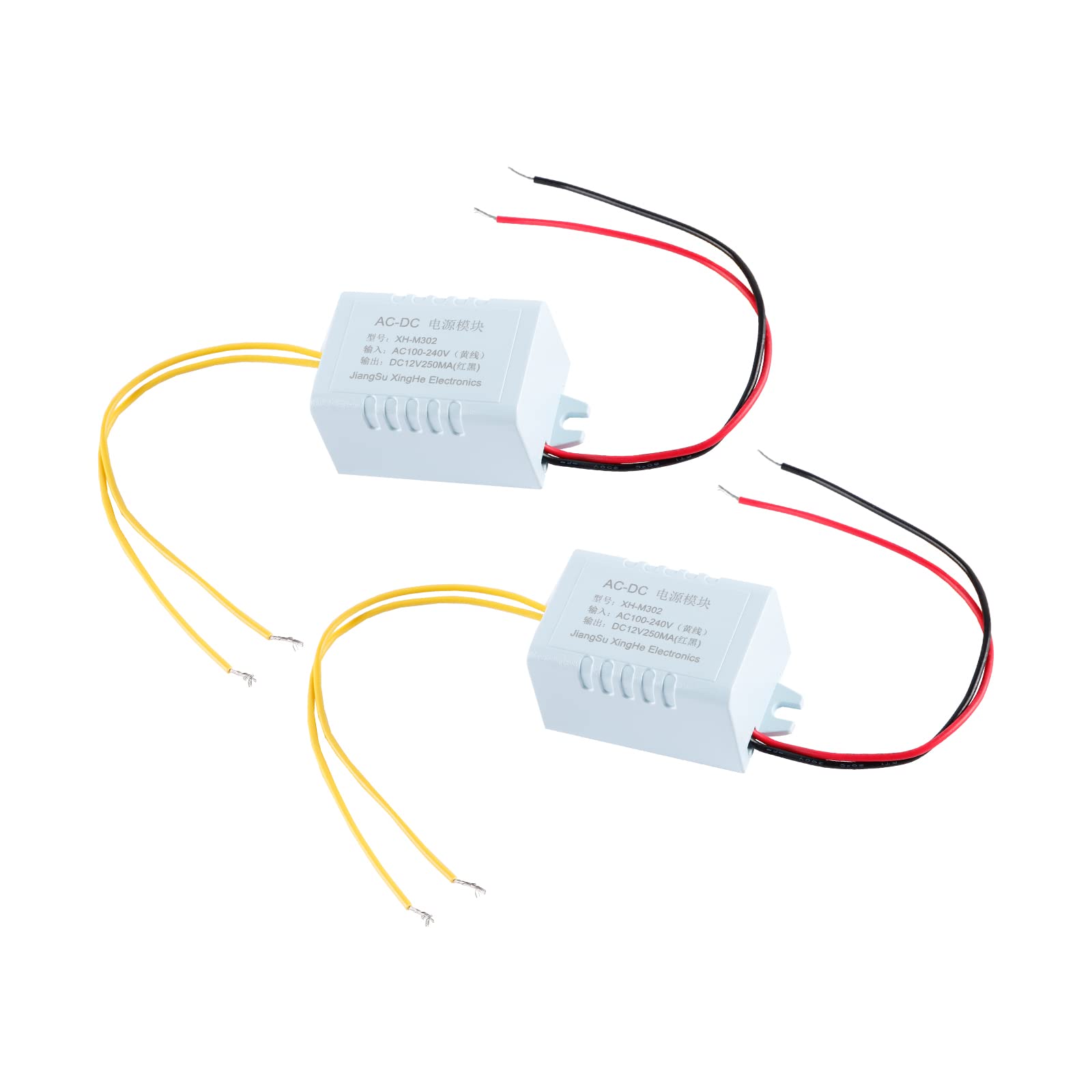 EC Buying AC DC Power Adapter, AC- DC Power Module 12V 250mA Switching Power Module Input AC 110-240V Output DC 12V 3W, Used in Consumer Electronics, Instrumentation, and Smart Home, Etc. (2PCS)