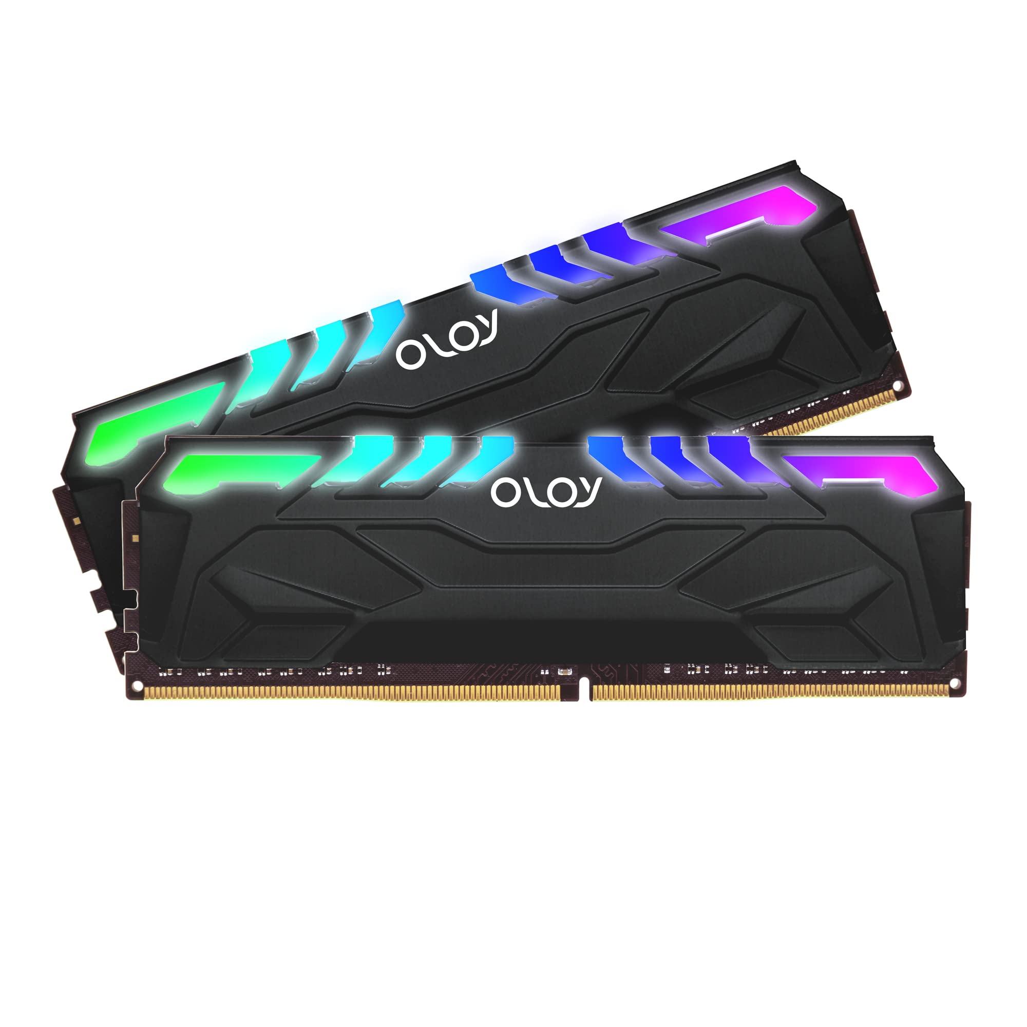 OLOy DDR4 RAM 16GB (2x8GB) Black Owl Aura Sync RGB 3200 MHz CL16 1.35V 288-Pin Desktop Gaming UDIMM (MD4U0832161BHJDA)