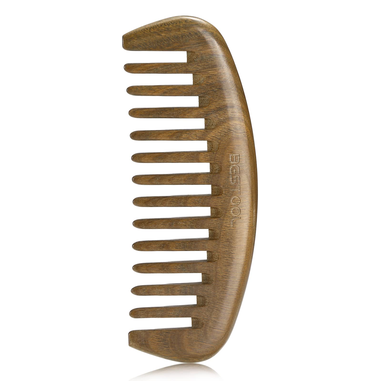 BESTOOL Wide Tooth Comb，Extra Large Sandalwood Wide Tooth Comb 100% Natural Sandalwood Comb Detangler for Curly Long Thick Wet or Dry Hair Anti-static