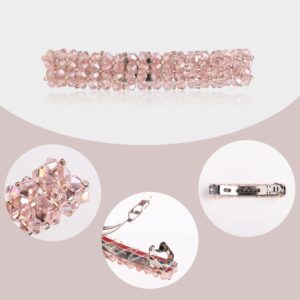 7 PCS Sparkly Glitter Hair Clips Elegant Rhinestone Hair Barrettes for Women Fine Hair Fancy Crystal Bling Hair Clips for Women and Girls by Yerpkefey