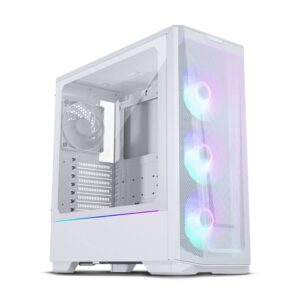 phanteks (ph-ec360atg_dmw02) eclipse g360a ultra-fine performance mesh, mid-tower gaming case, tempered glass, digital-rgb lighting, white